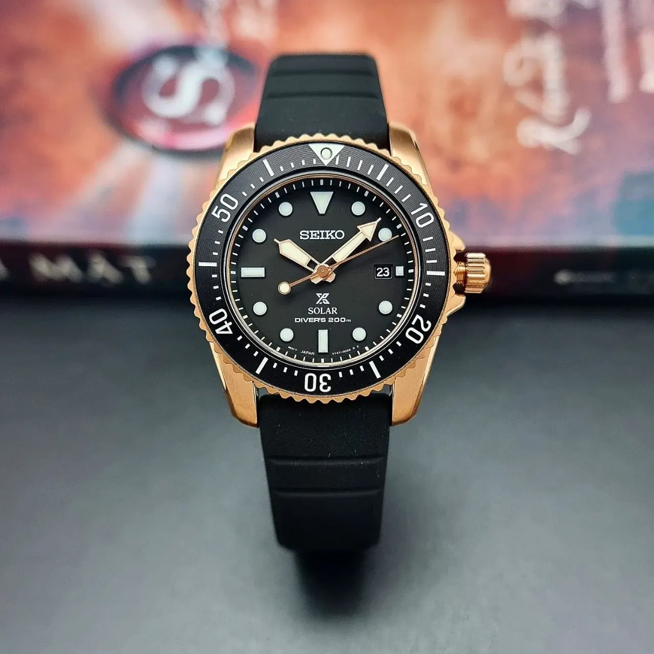 Seiko Prospex Solar Scuba Diver's Solicone Men’s Watch- SNE586P1